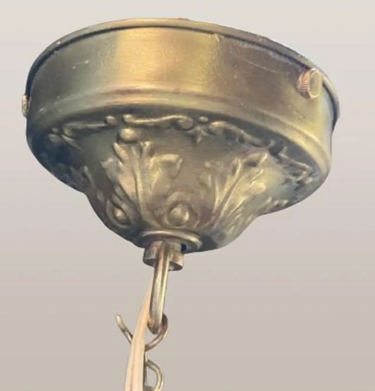 Lanterna di vetro Bisque Art Deco, anni '20 2