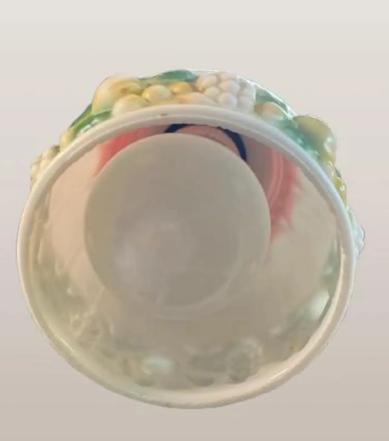 Lanterna di vetro Bisque Art Deco, anni '20 4