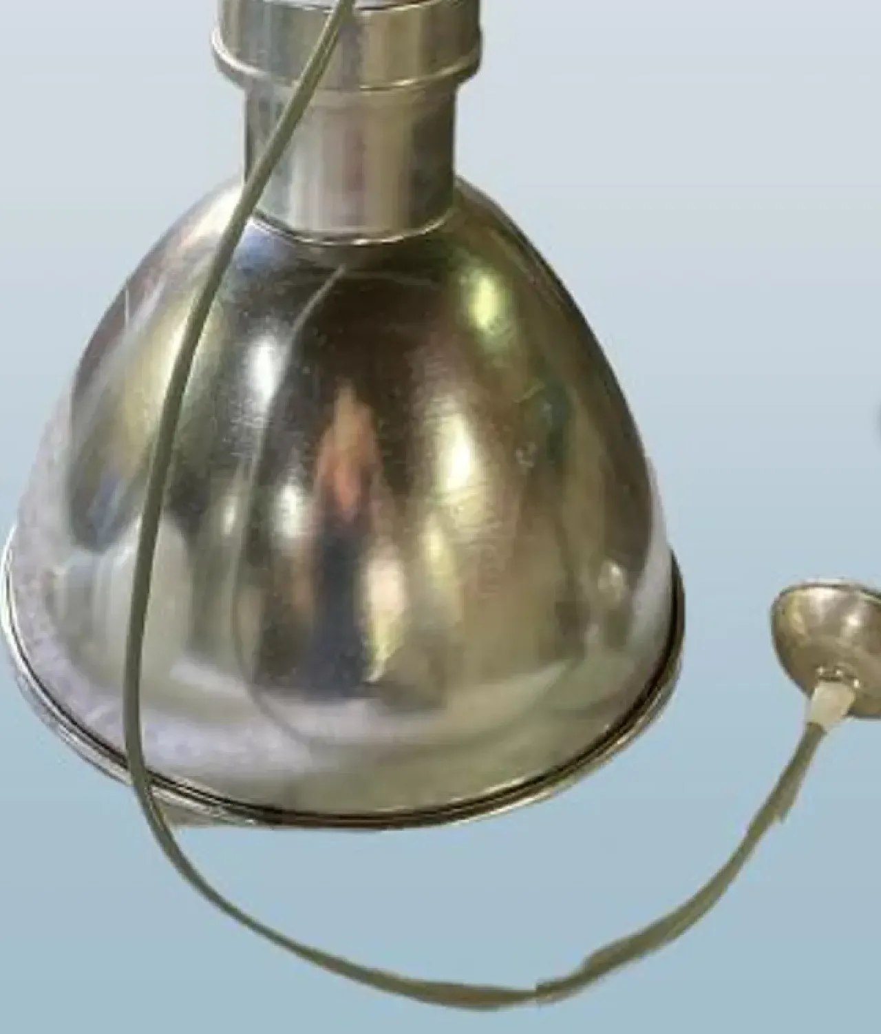 Luce a sospensione industriale, luce a sospensione retrò, anni '70 3