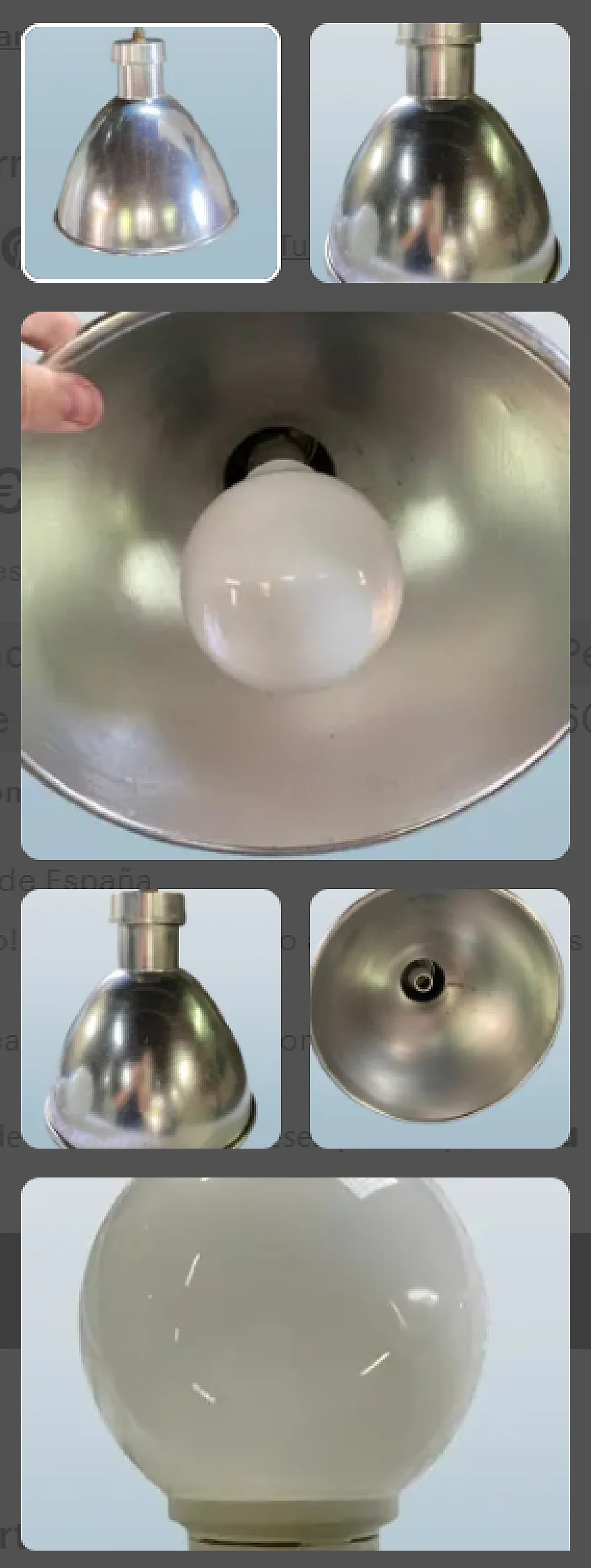 Luce a sospensione industriale, luce a sospensione retrò, anni '70 10