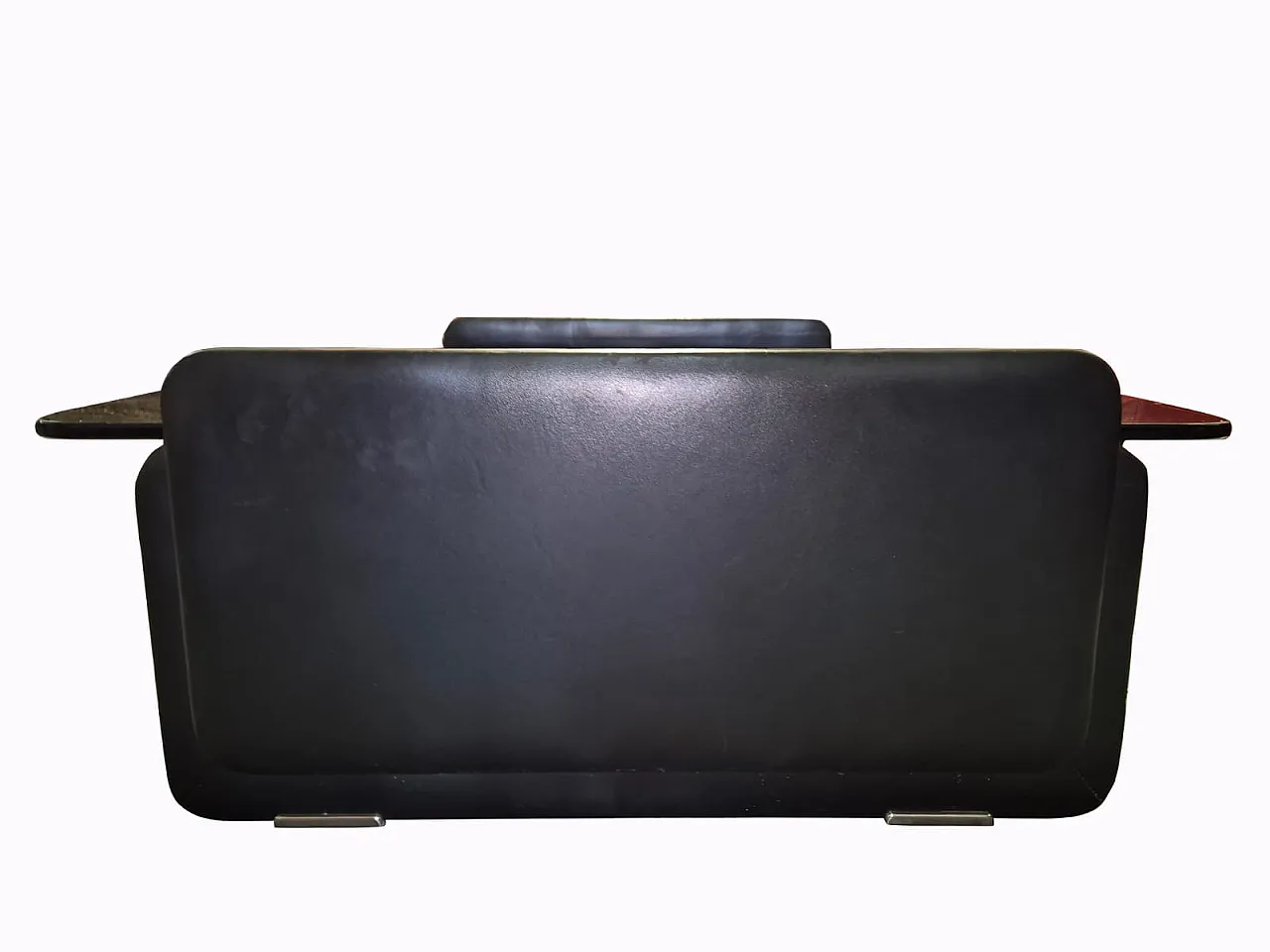 Presidente di fumo in pelle e tavolo di vetro di Poltrona Frau, 20 ° secolo 12