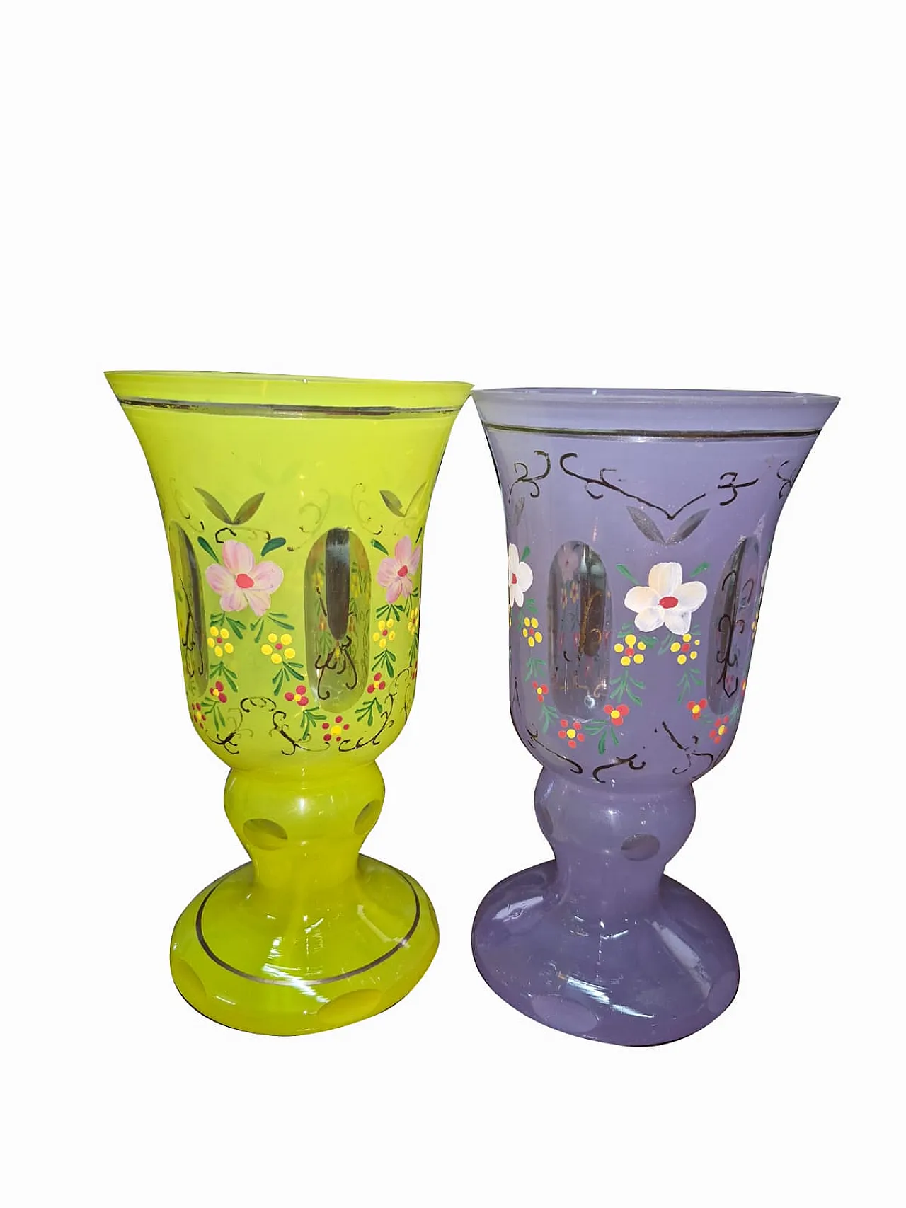 Collezione di 15 bicchieri in vetro smaltato di Boemia, '900 9