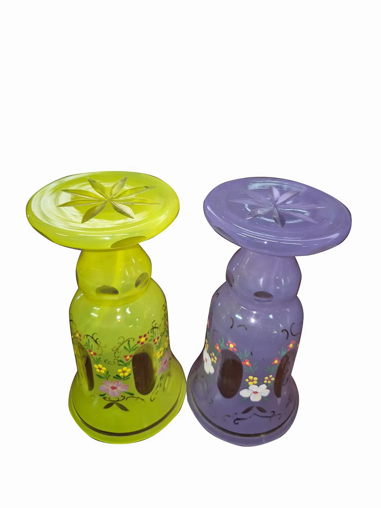 Collezione di 15 bicchieri in vetro smaltato di Boemia, '900 10