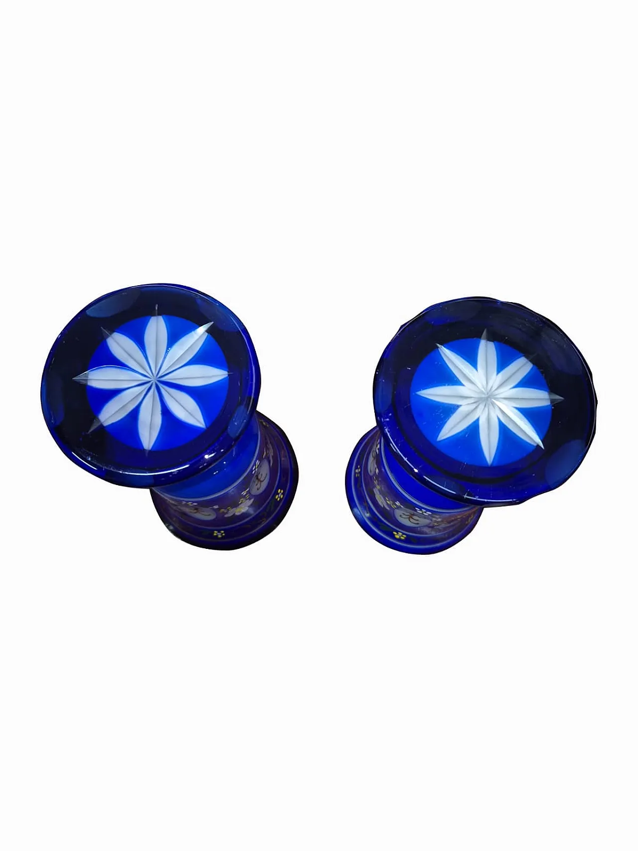 Collezione di 15 bicchieri in vetro smaltato di Boemia, '900 13