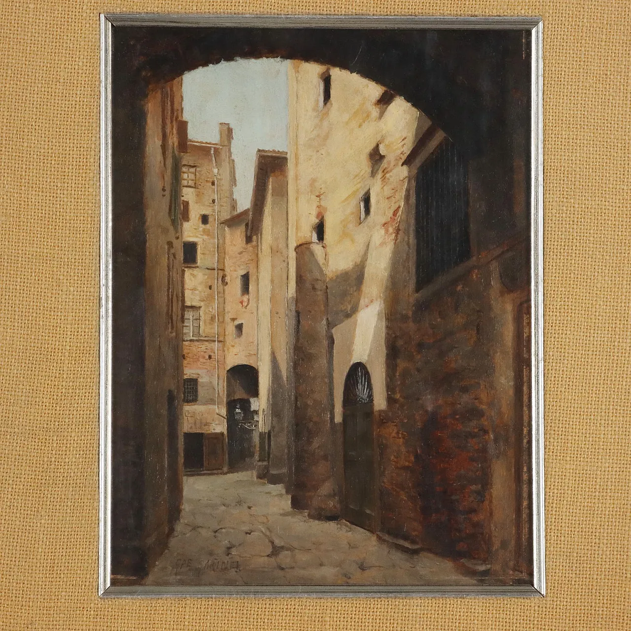 Painting by Giuseppe Garinei, 19th century 3