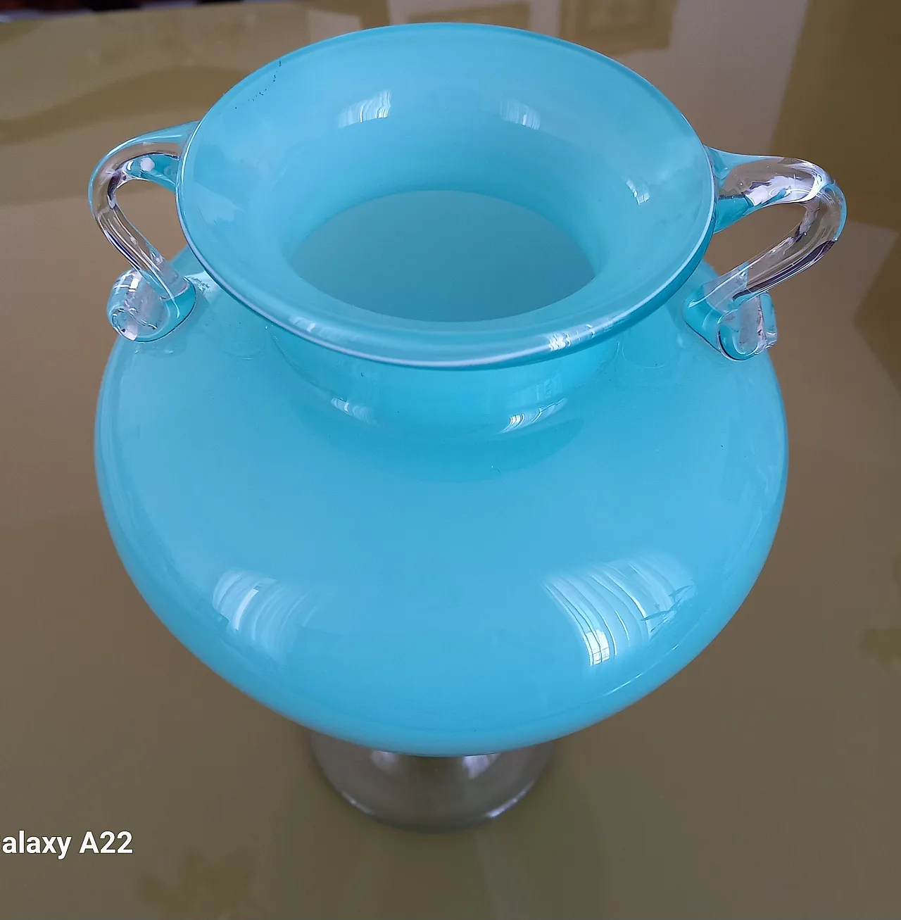 Vaso di Murano azzurro 3