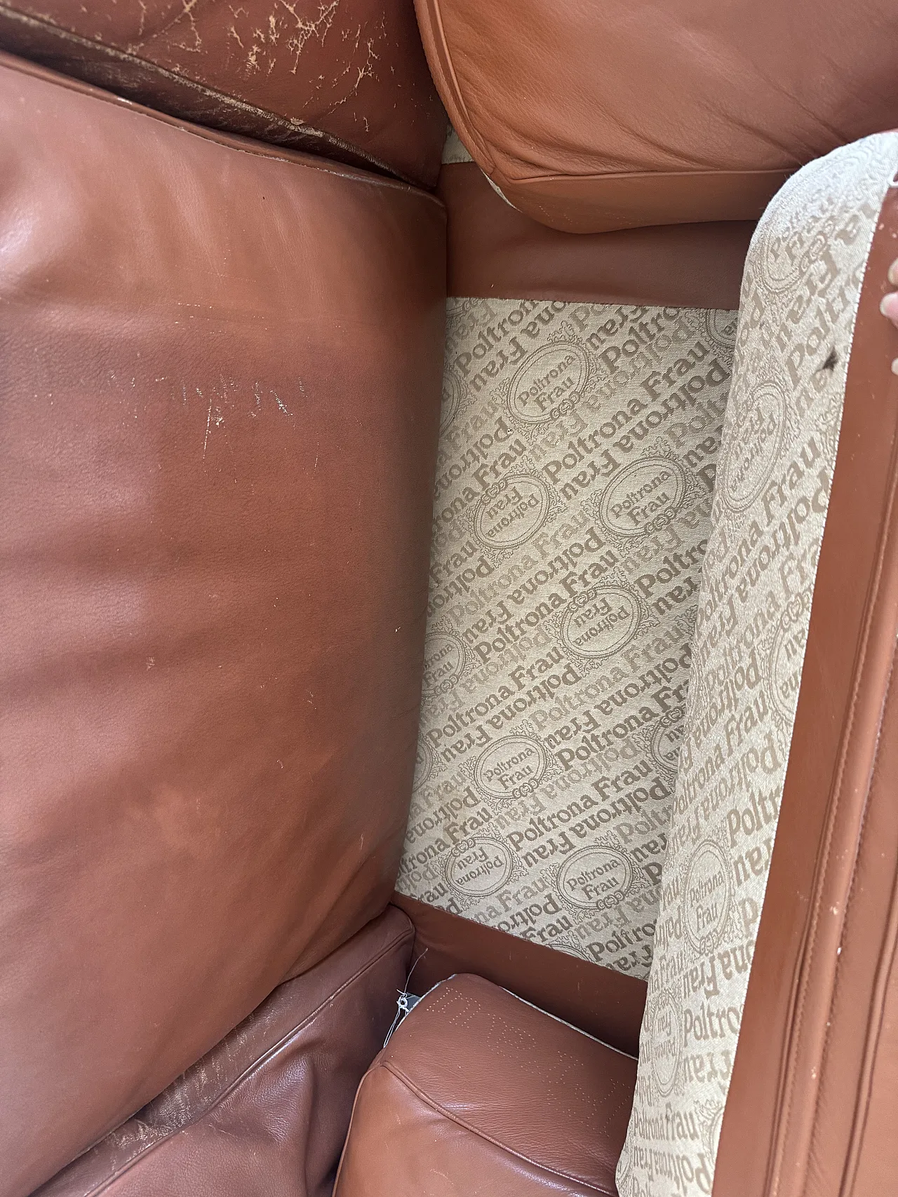 Divani in pelle di Poltrona Frau due e tre posti, anni '90 1