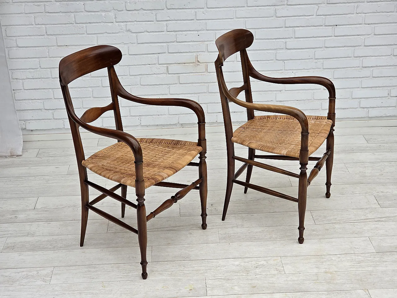 Coppia di sedie Campanino italiano di Fratelli Levaggi, anni '70 2