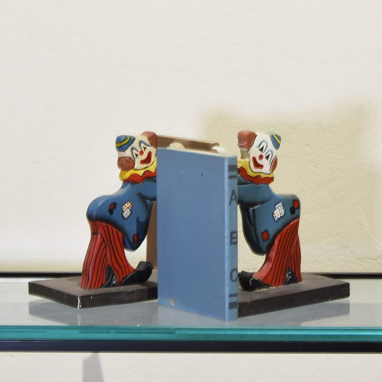 Pair of clown bookends, 1960s 3