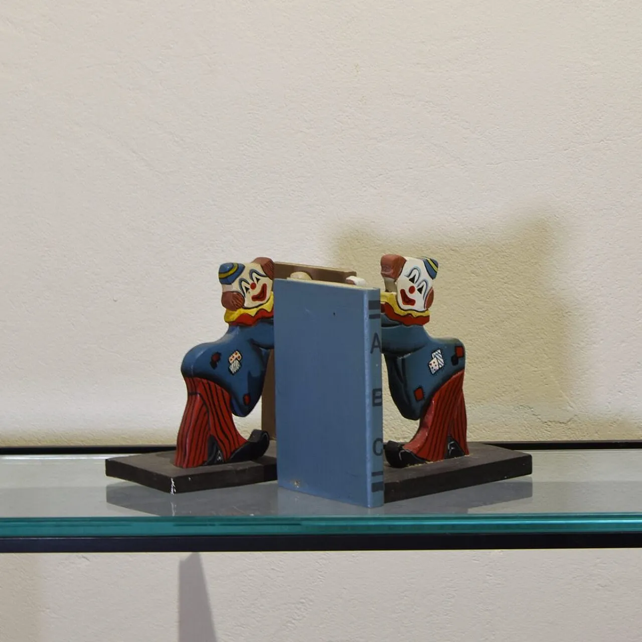 Pair of clown bookends, 1960s 4