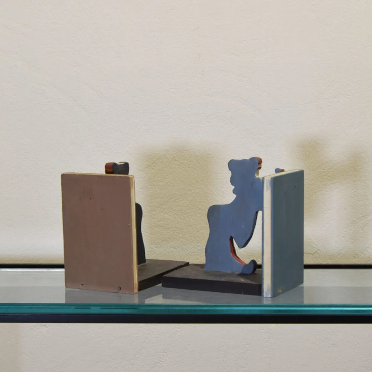 Pair of clown bookends, 1960s 5