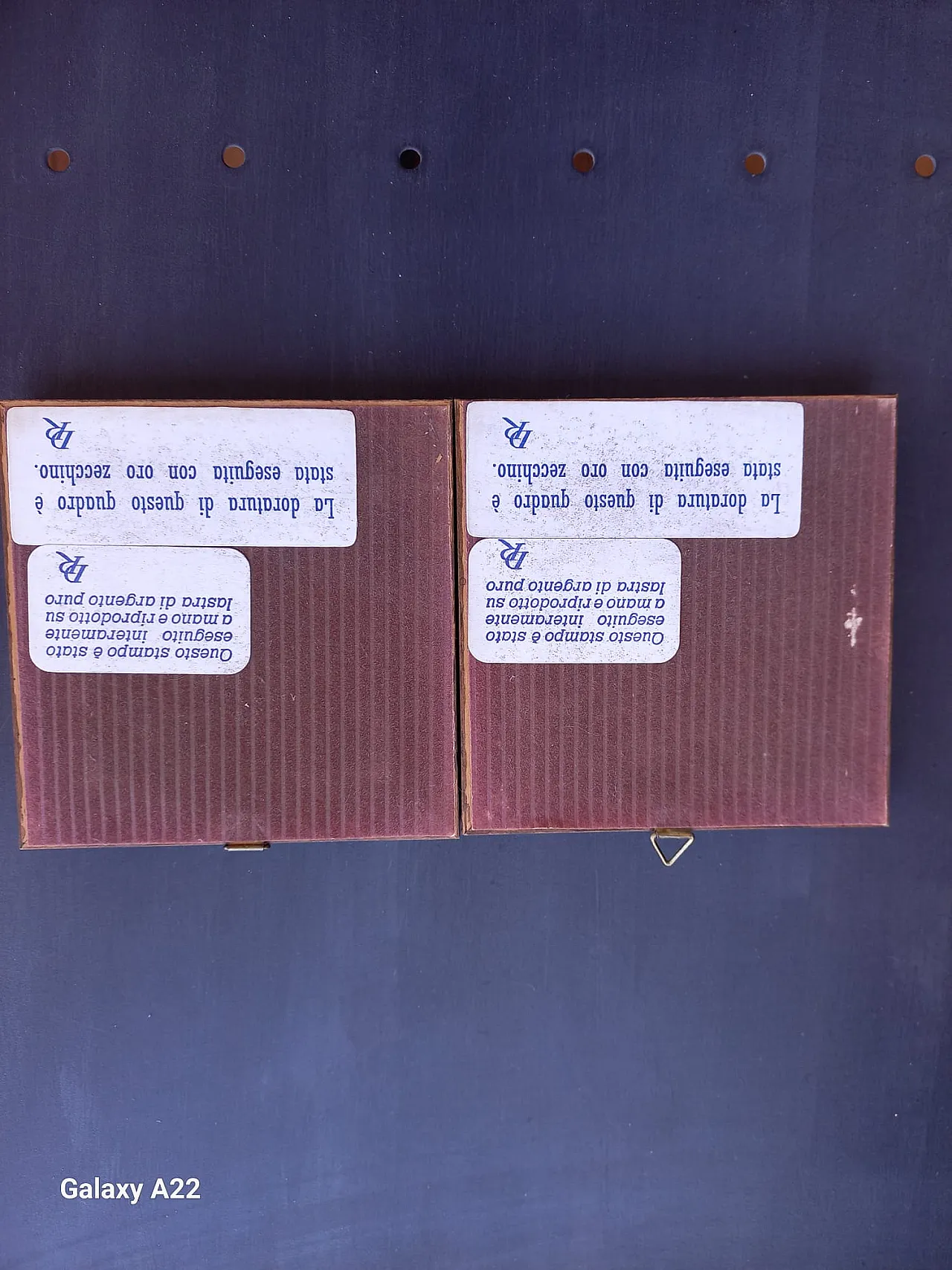 Pair of silver and gold paintings, 20th century 4