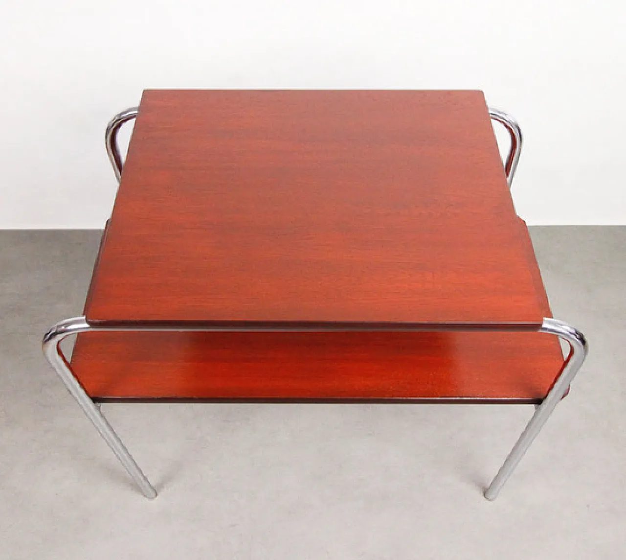 Tavolo Carmin di Marcel Breuer Bauhaus cromato, anni '50 6