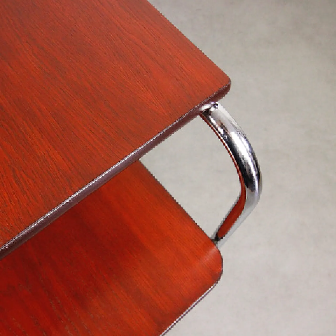 Tavolo Carmin di Marcel Breuer Bauhaus cromato, anni '50 8