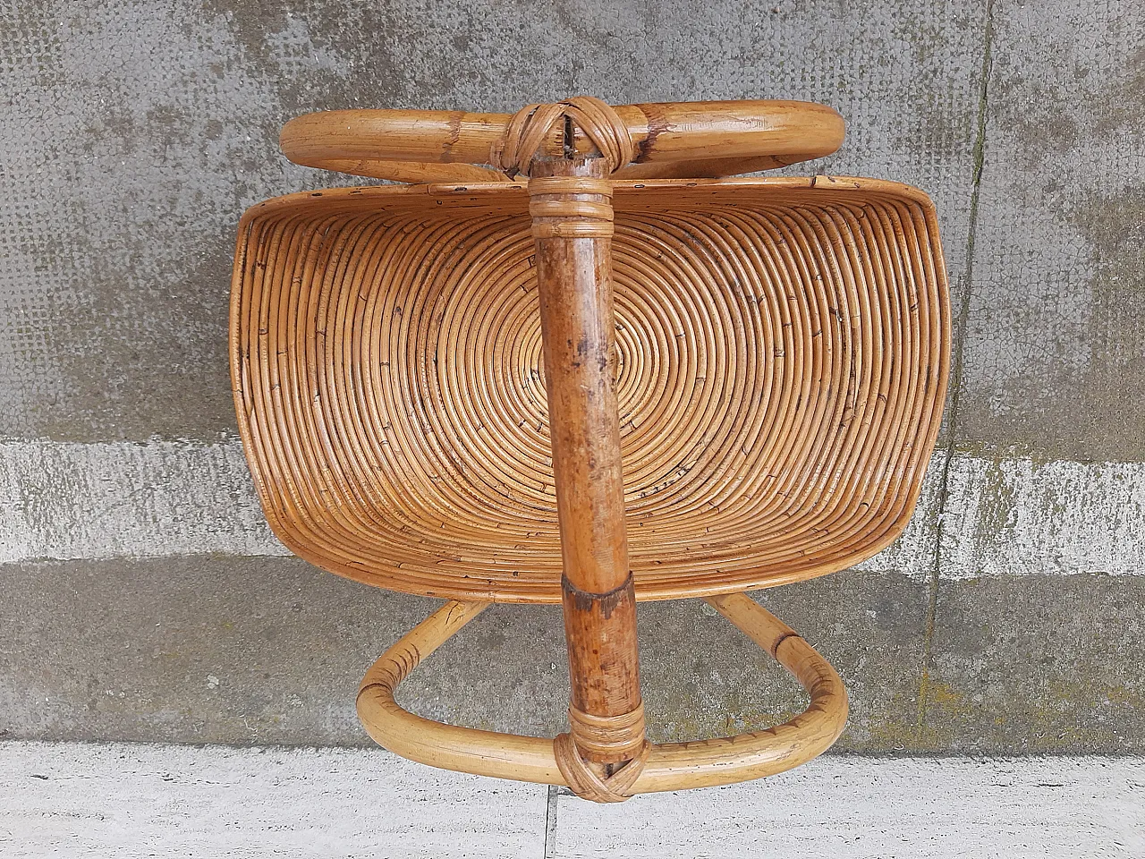 Bamboo magazine rack, 60s 6