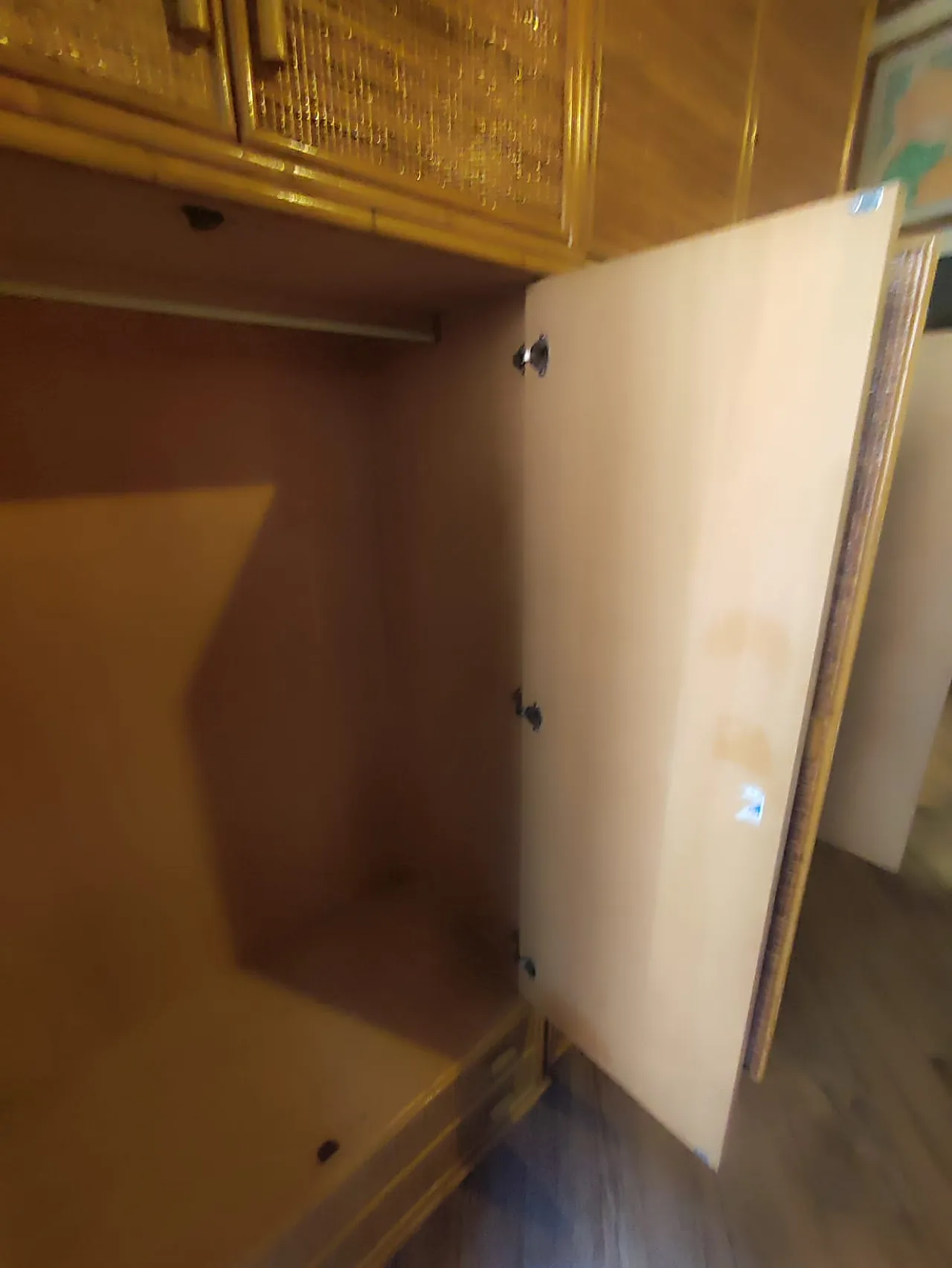 4 wardrobes in wicker, 70s 8