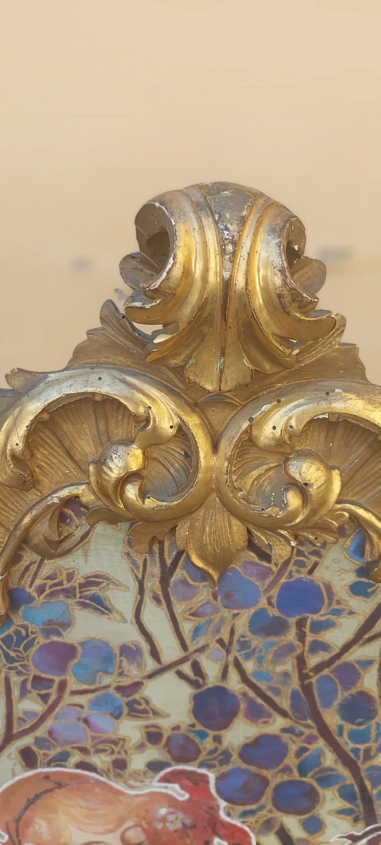 Liberty screen in gilded wood, early 20th century 6