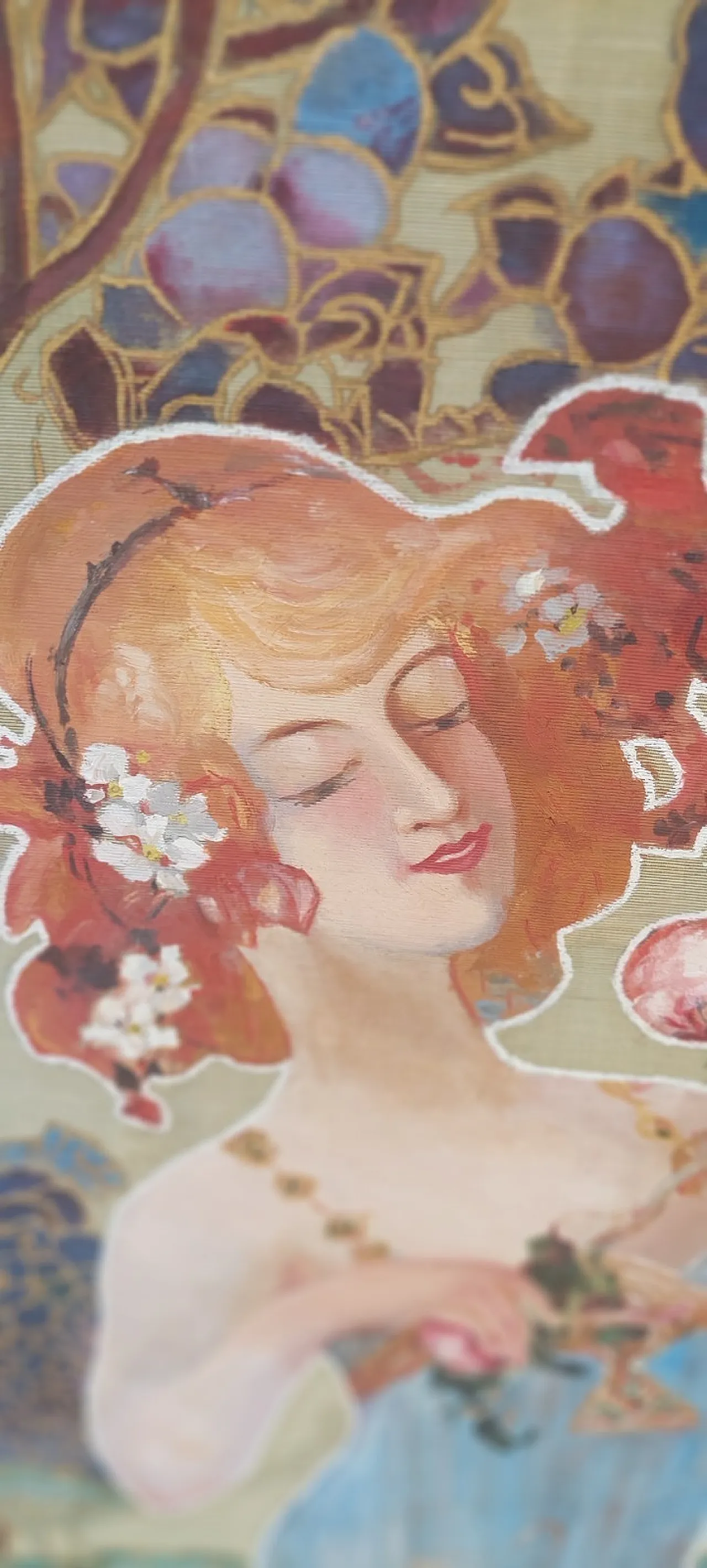 Liberty screen in gilded wood, early 20th century 8