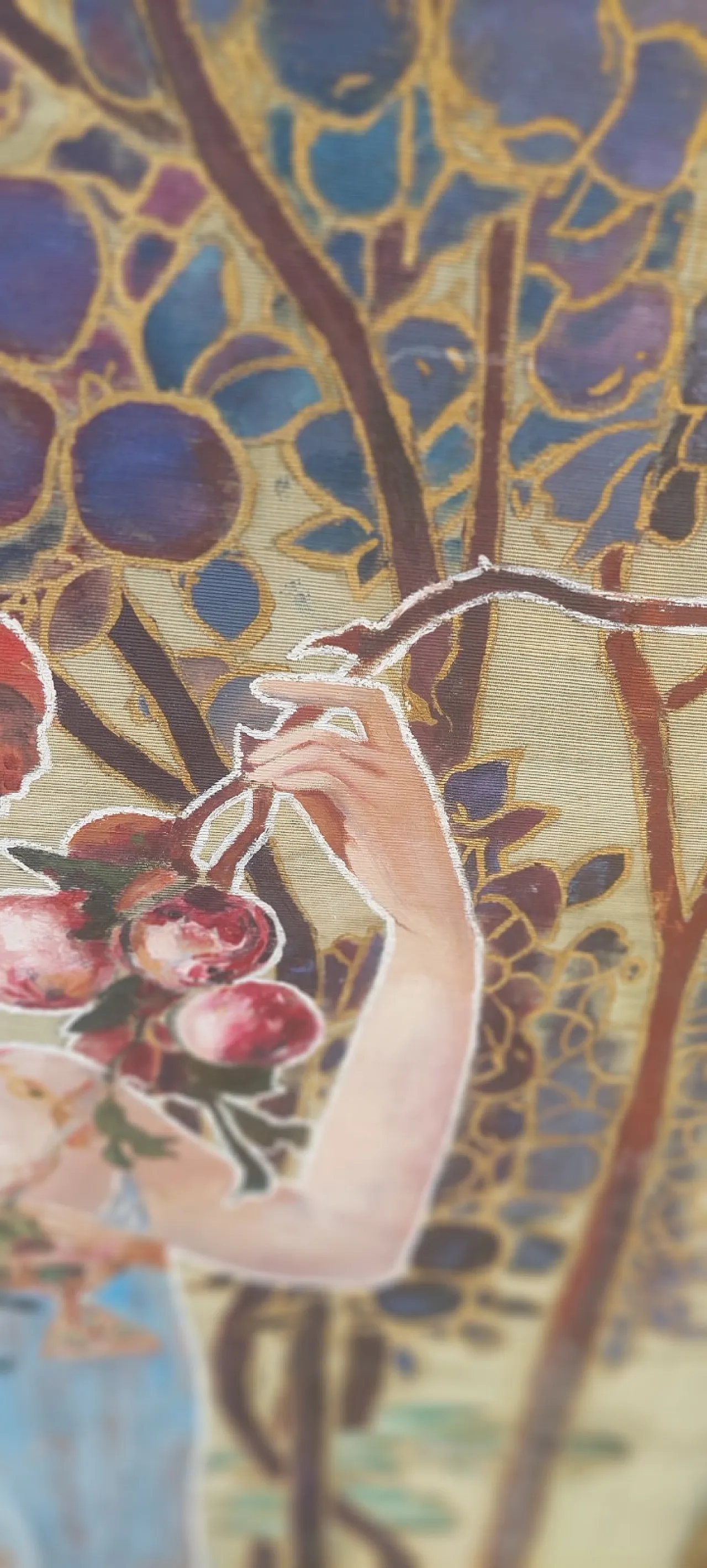 Liberty screen in gilded wood, early 20th century 9