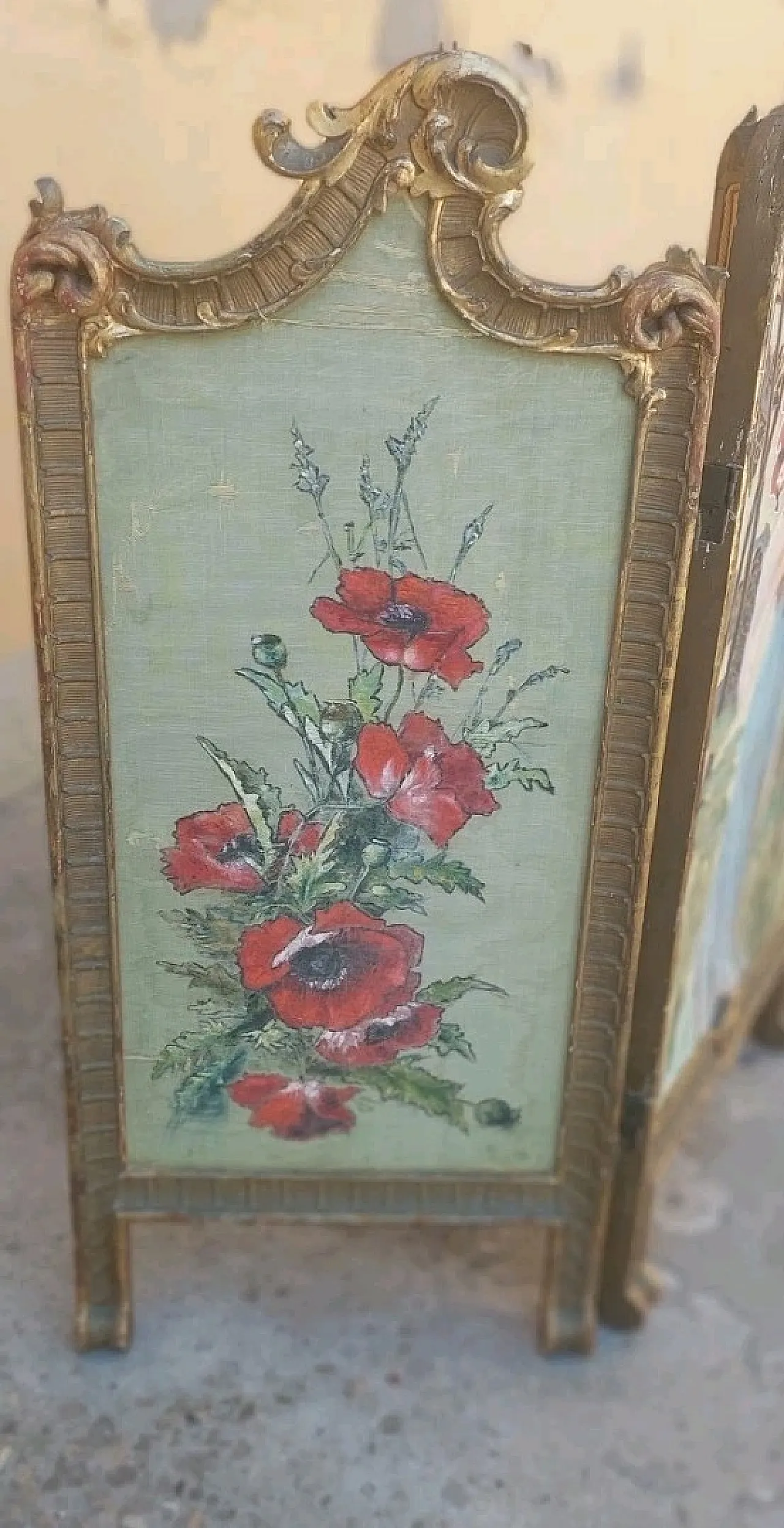 Liberty screen in gilded wood, early 20th century 12