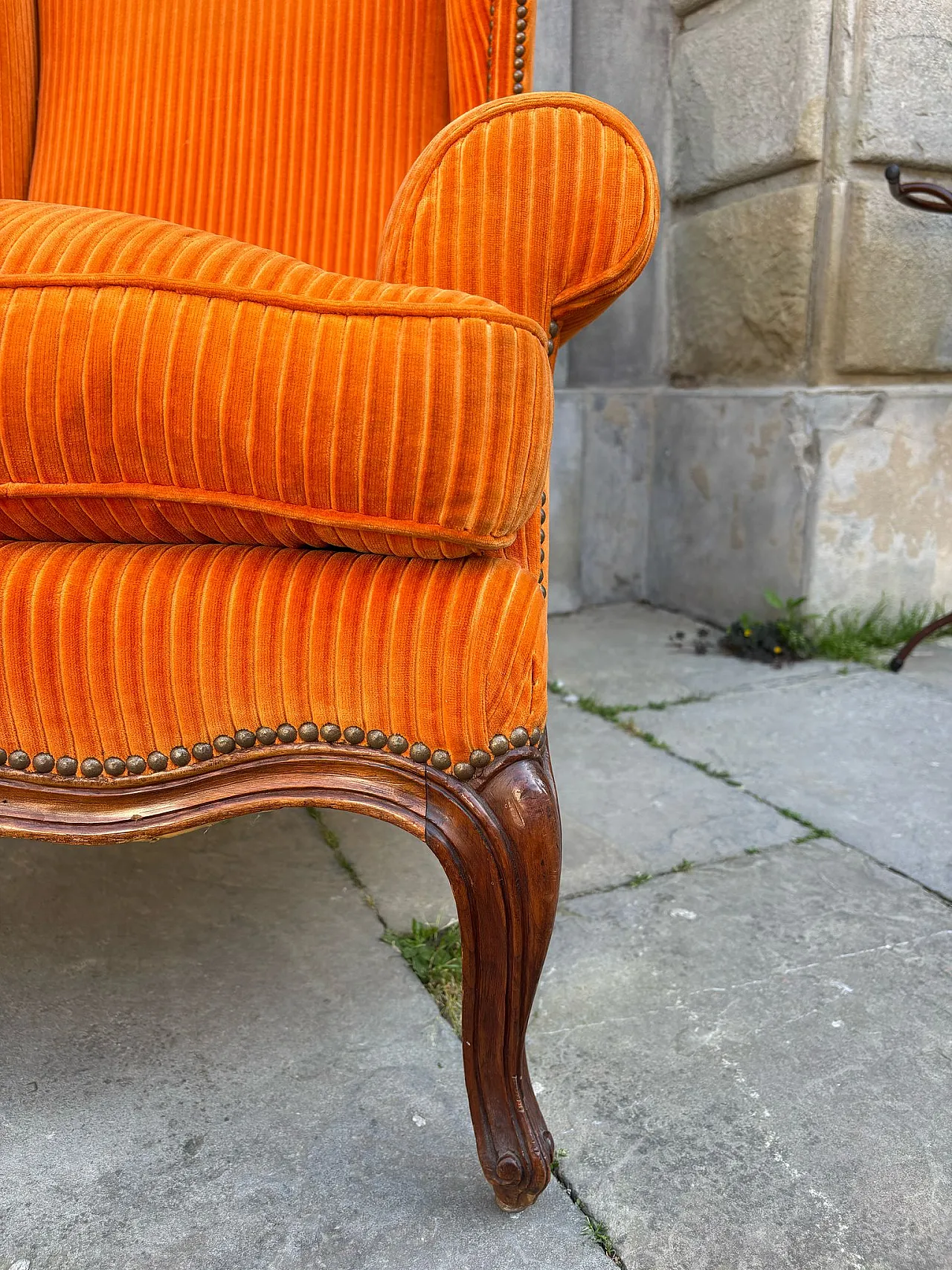 Orange armchair, 19th century 1