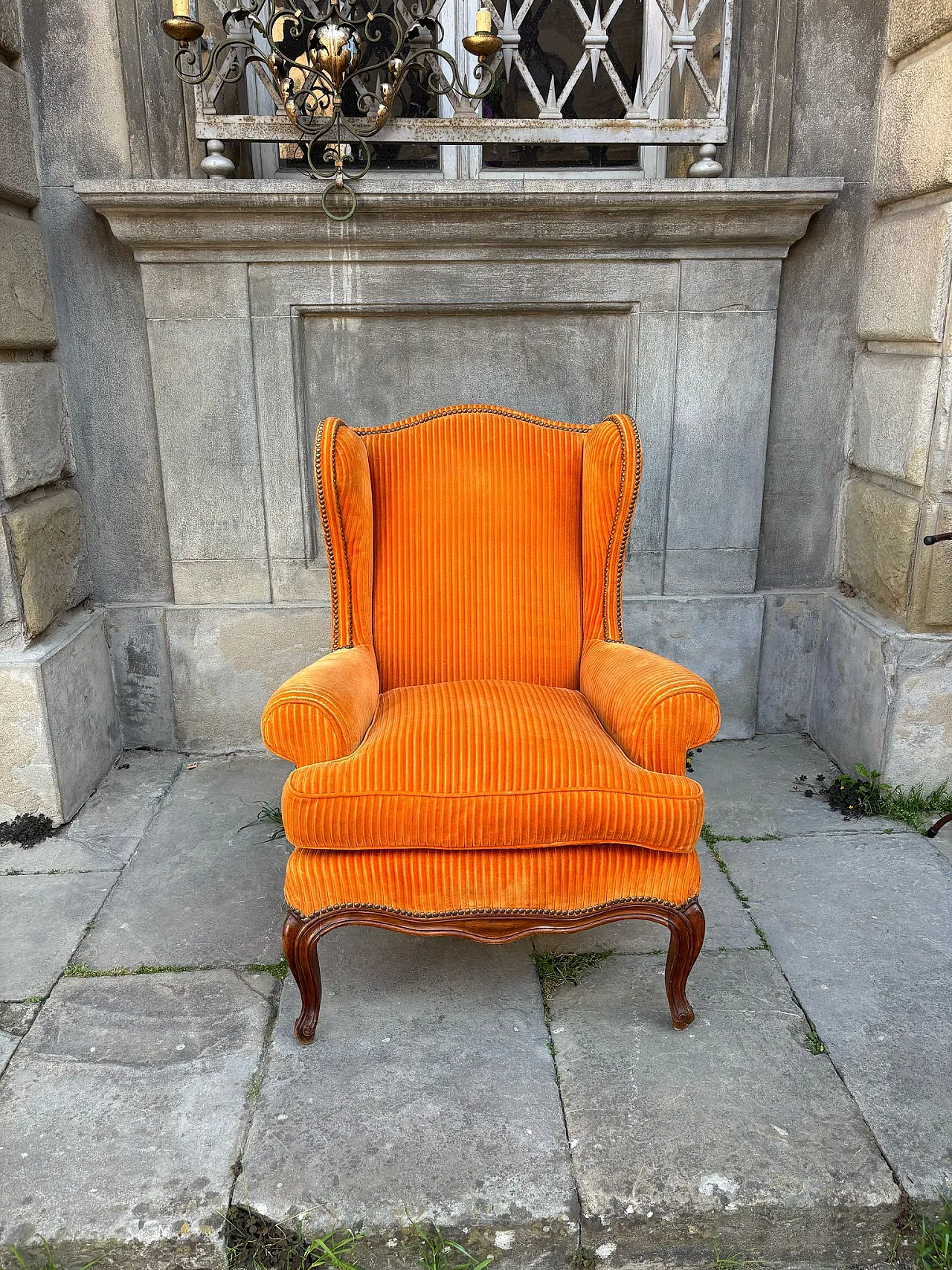 Orange armchair, 19th century 3