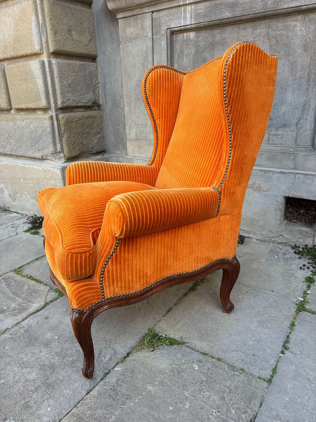 Orange armchair, 19th century 4