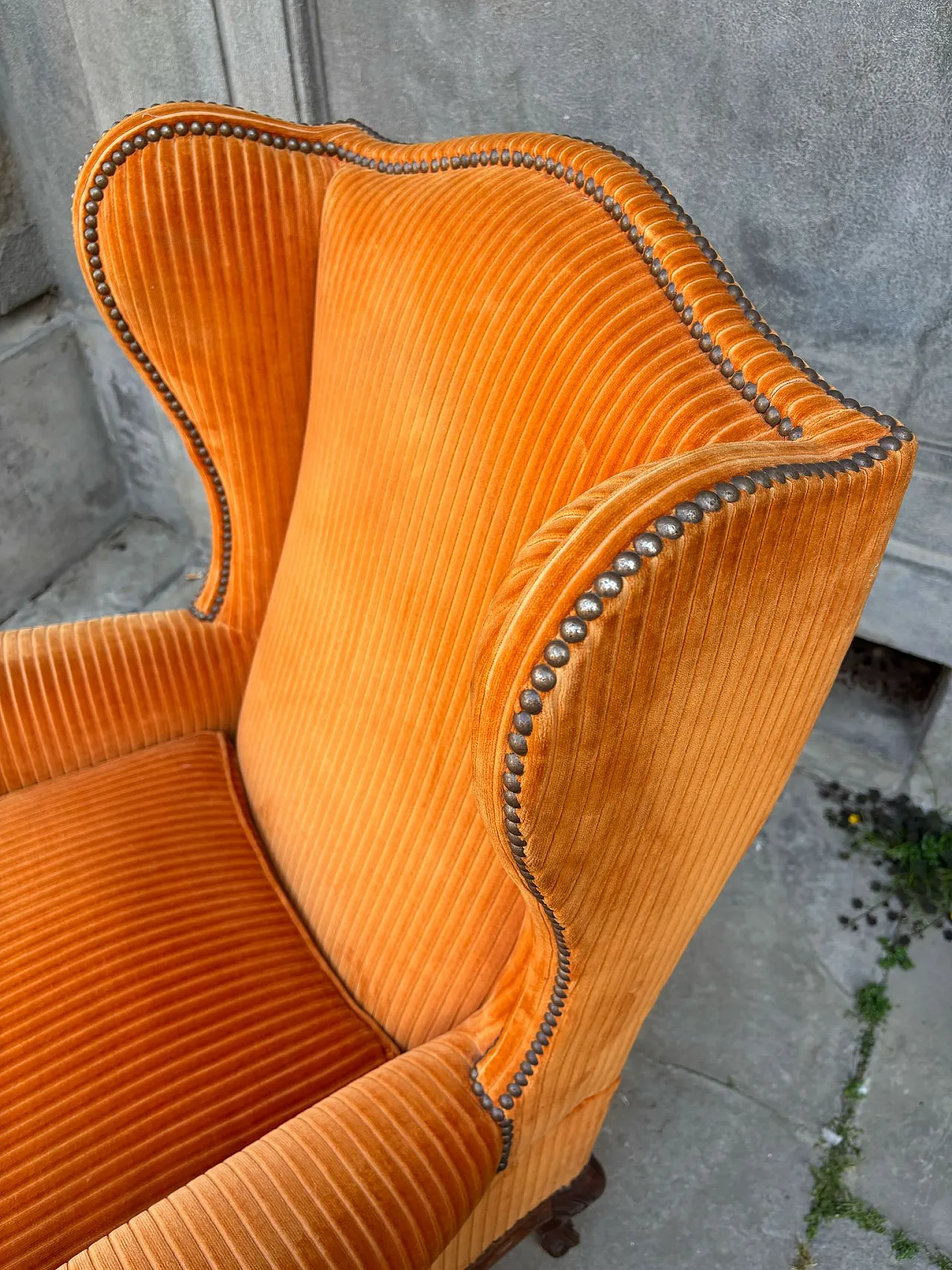 Orange armchair, 19th century 5