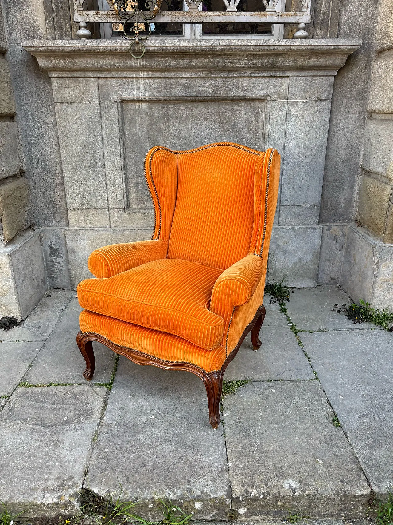 Orange armchair, 19th century 6