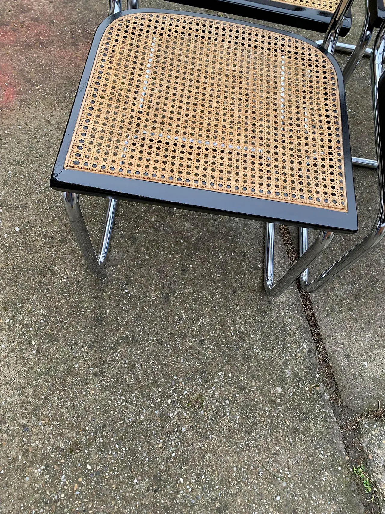 4 B32 Cesca chairs by Marcel Breuer, 1970s 2