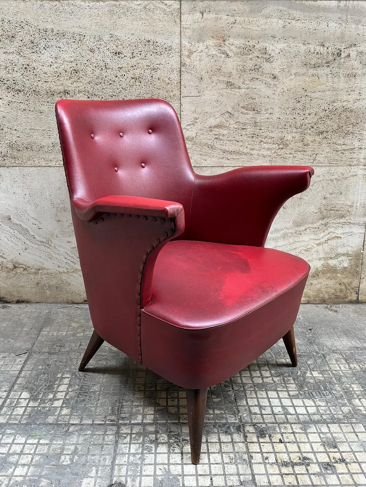 Armchair by Anonima Castelli in sky, 50s 1