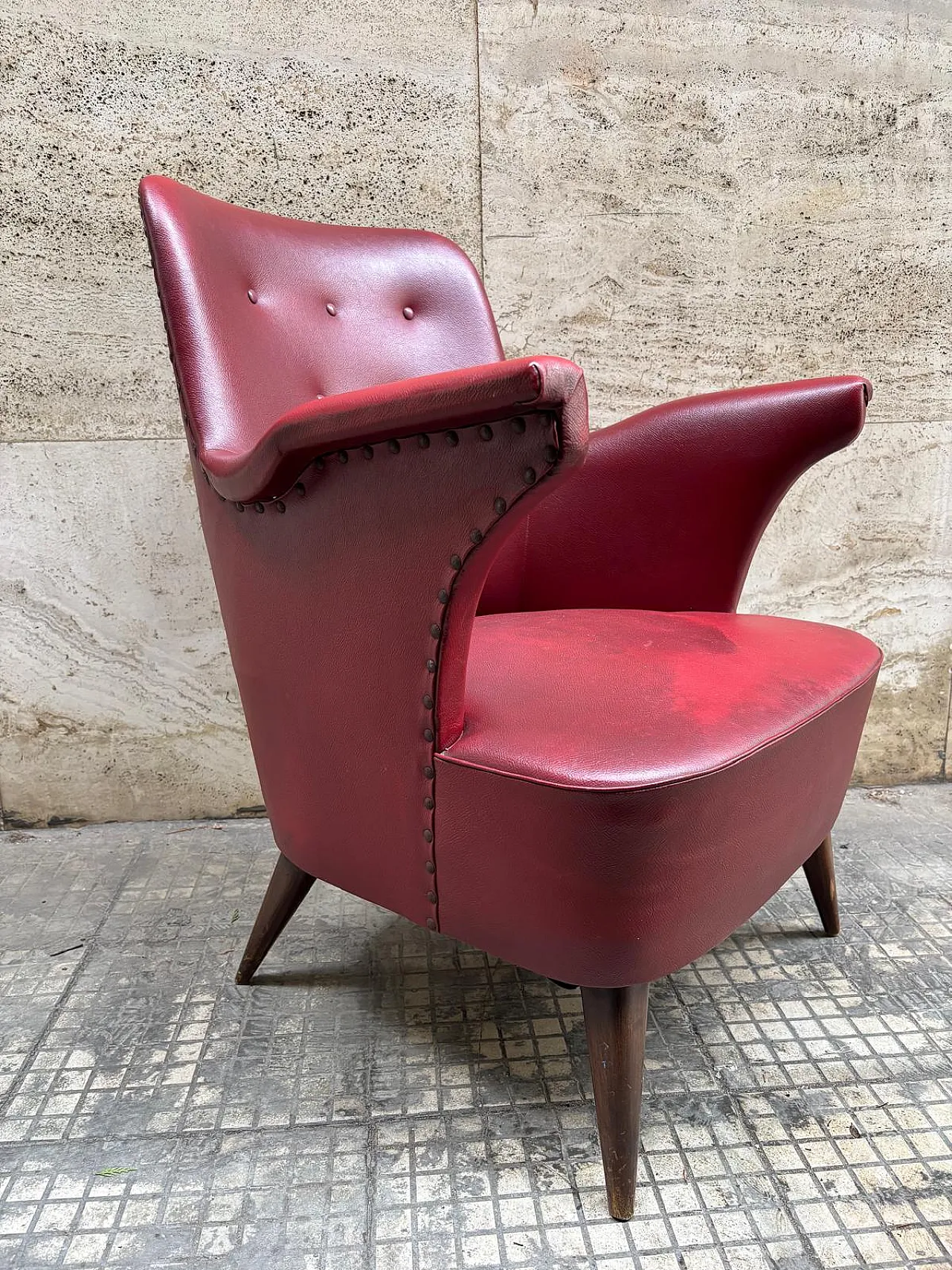 Armchair by Anonima Castelli in sky, 50s 6
