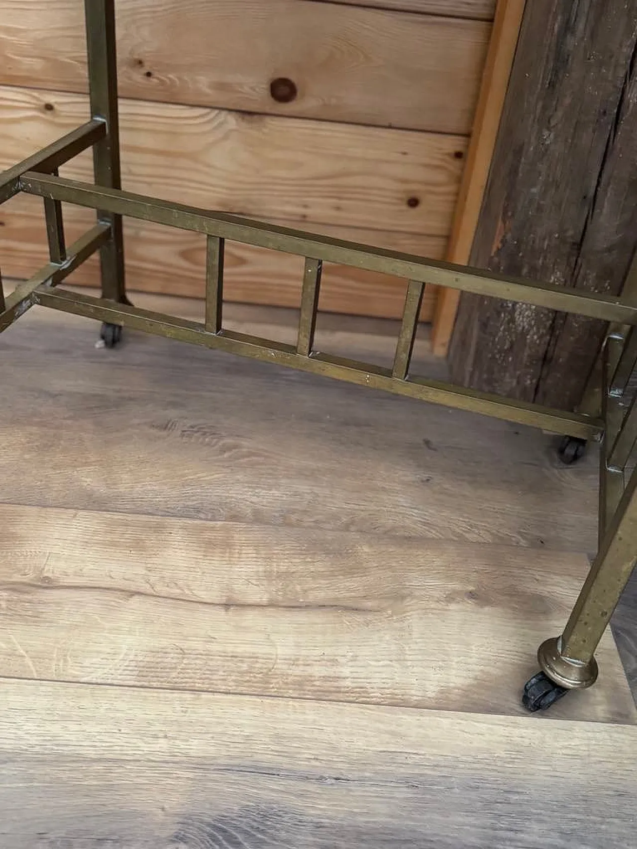 Art Deco dressing table in brass and marble, 1940s 5