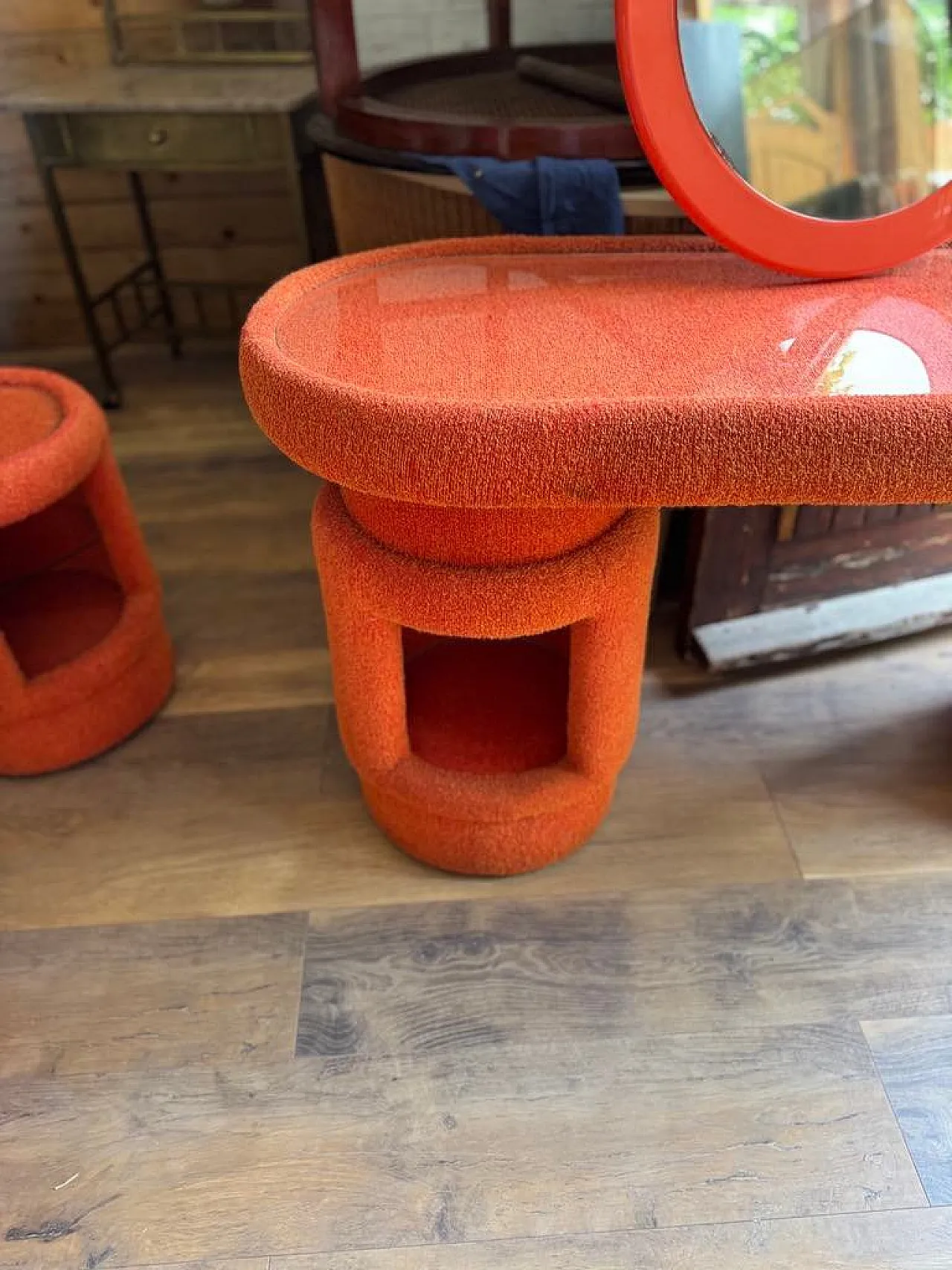 Dressing table with chairs by Kecskemét Furniture, 1970s 7