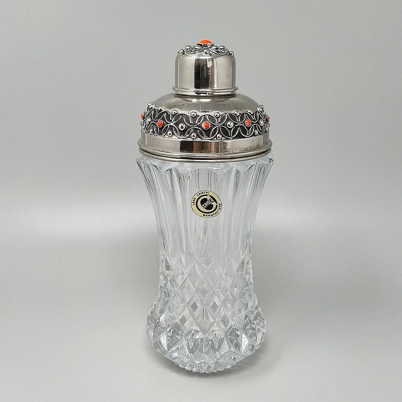 Crystal cocktail shaker, 1960s 1