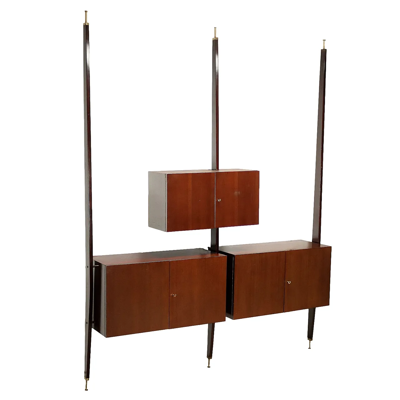 Mobile in legno impiallacciato faggio, anni '60 1