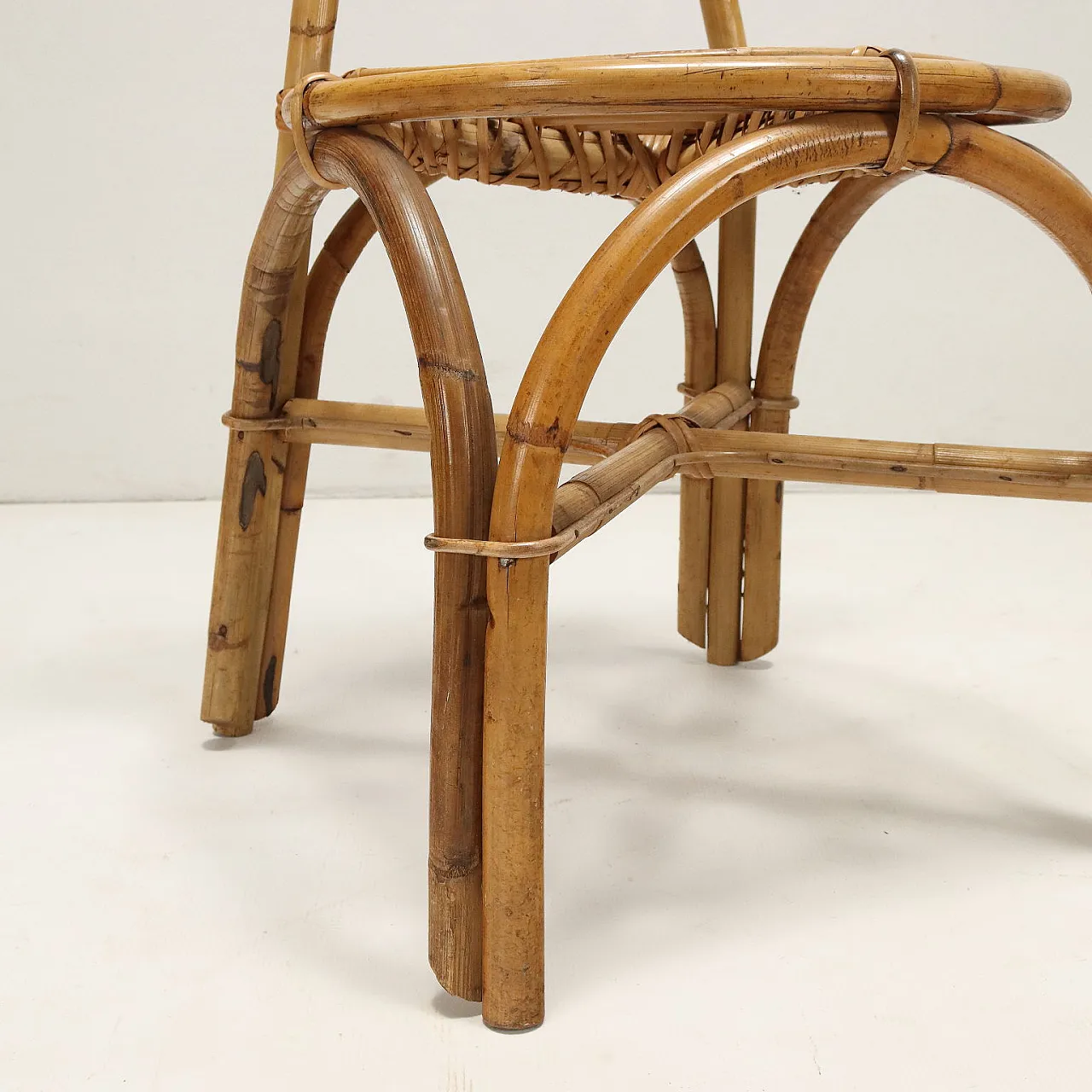 5 Bamboo chairs, 1960s 9