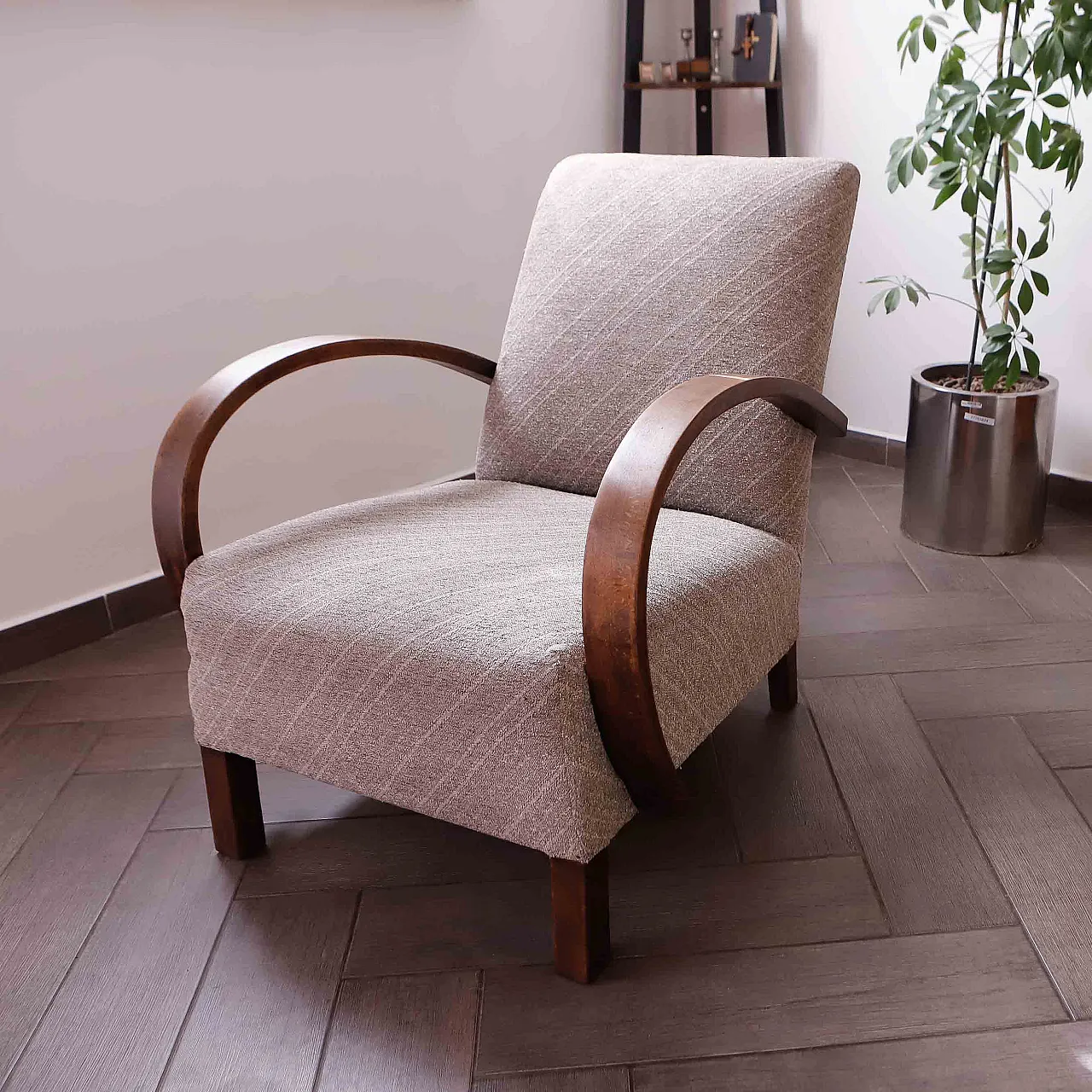 Poltrona Halabala tipo C, anni '50 2