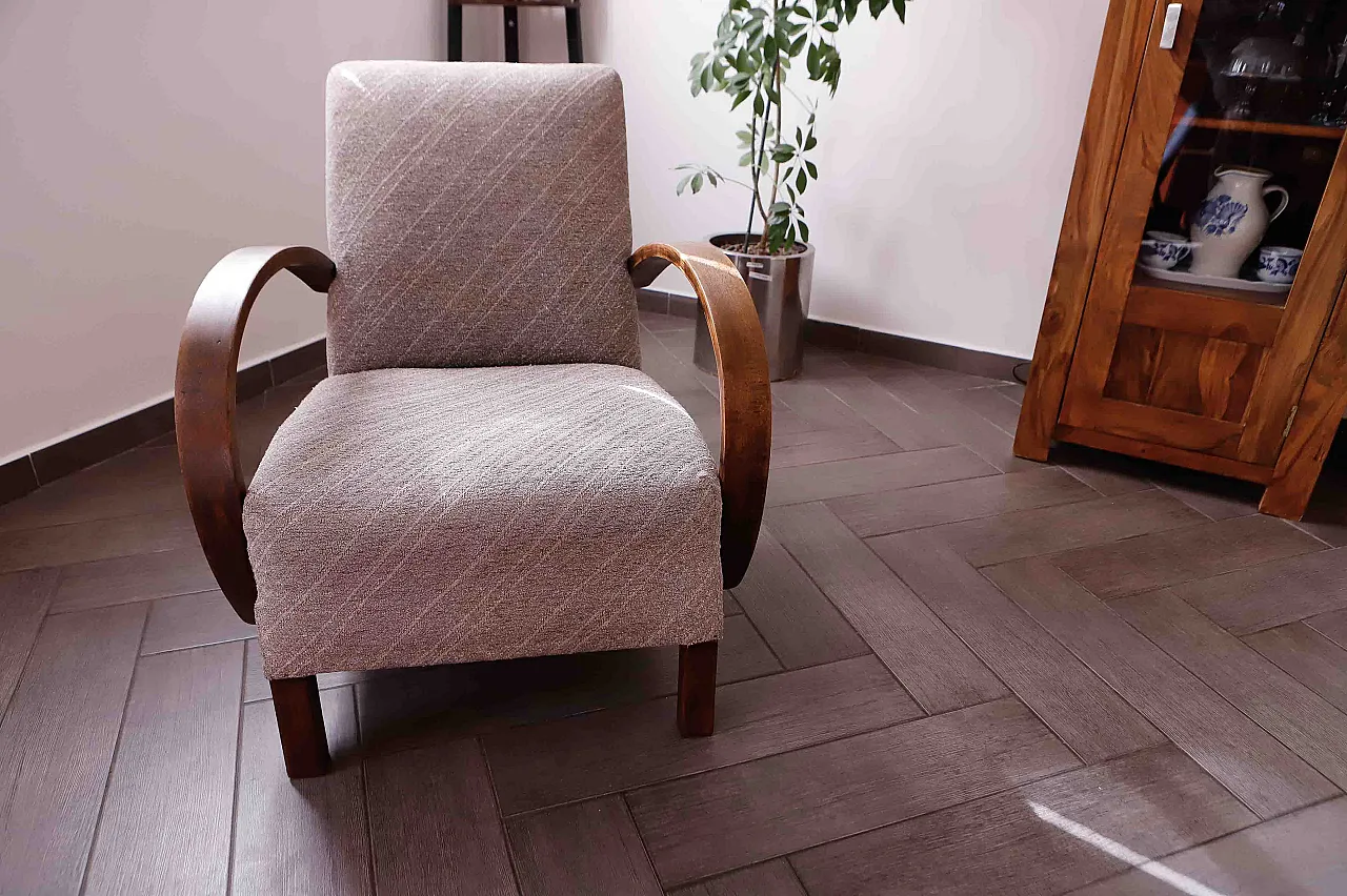 Poltrona Halabala tipo C, anni '50 6