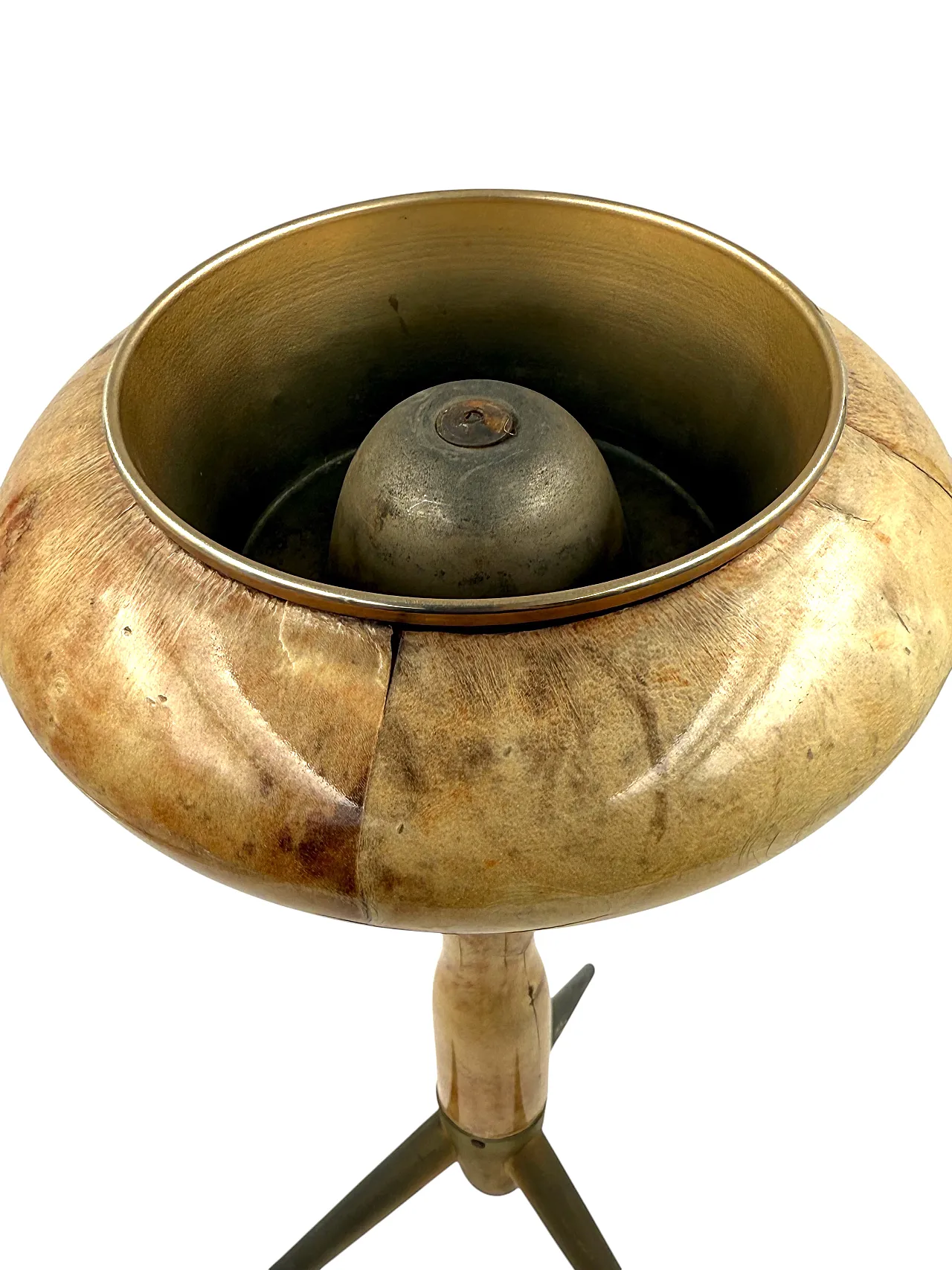 Posacenere da pavimento di Aldo Tura in pergamena, Italia 1960 15