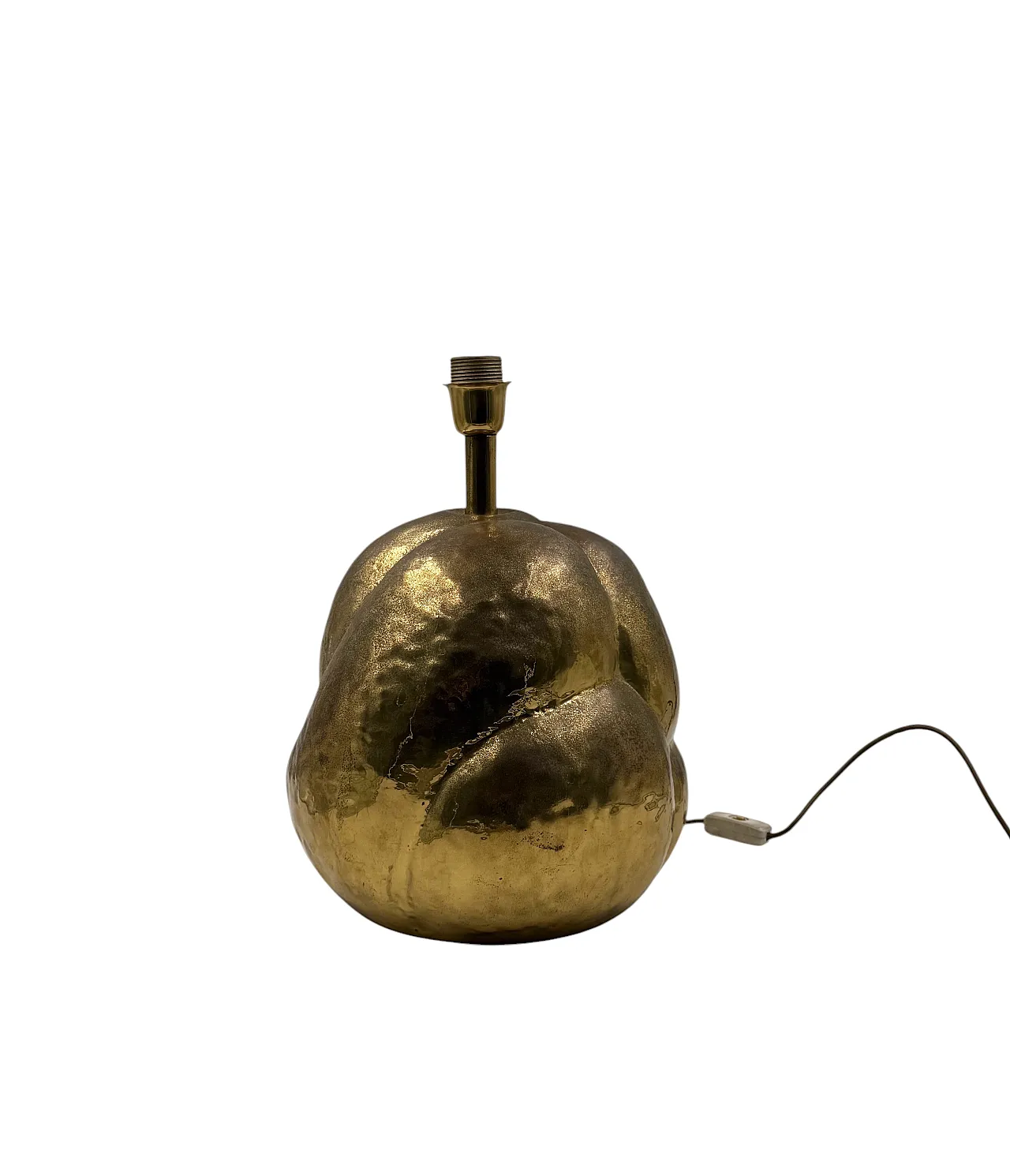 Lampada da tavolo Tommaso Barbi moderna in ottone, 1970 4