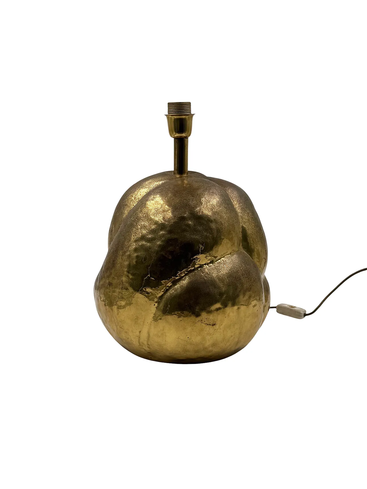 Lampada da tavolo Tommaso Barbi moderna in ottone, 1970 6