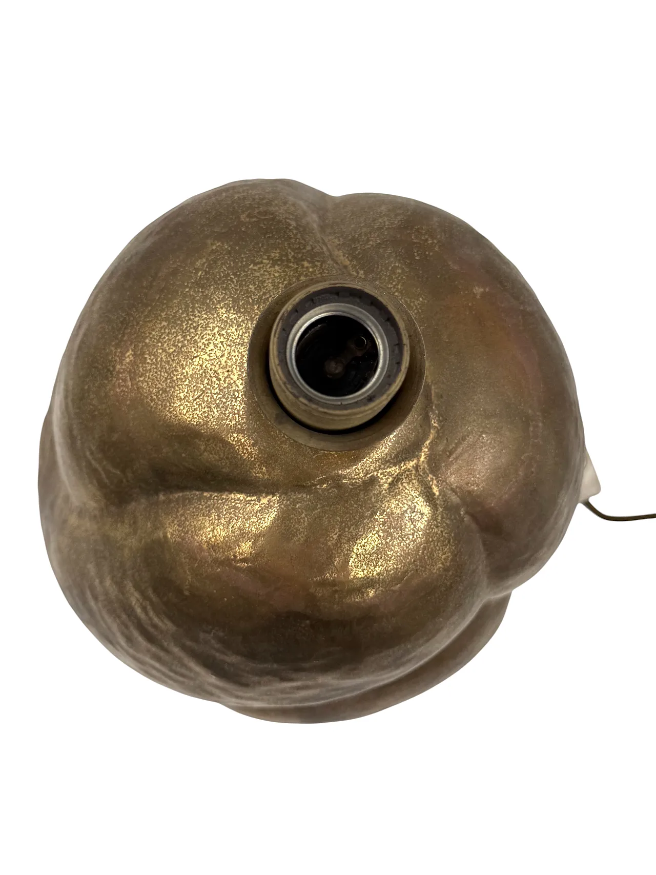 Lampada da tavolo Tommaso Barbi moderna in ottone, 1970 14