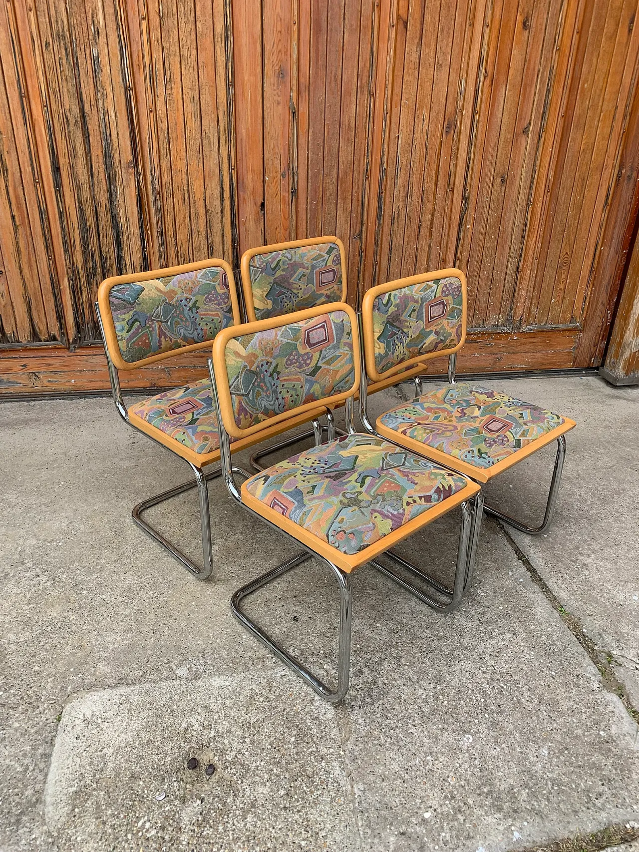 4 Sedie B32 Cesca di Marcel Breuer, anni '70 1