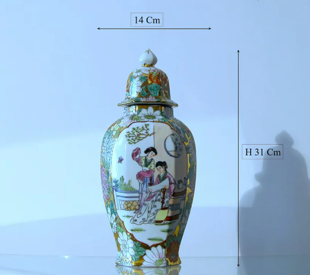 Porcelain potiche, Qing dynasty, 20th century 8