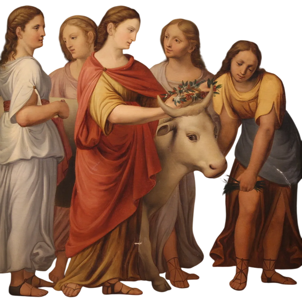 Dipinto neoclassico Ratto di Europa, '800 15