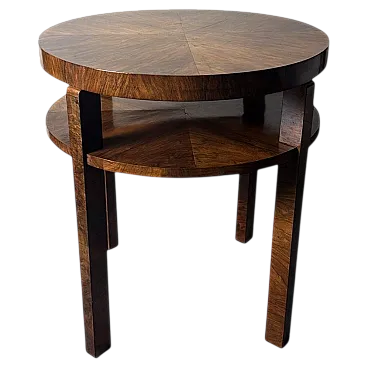 Tavolino alto austriaco Art Déco in noce impiallacciato, metà '900