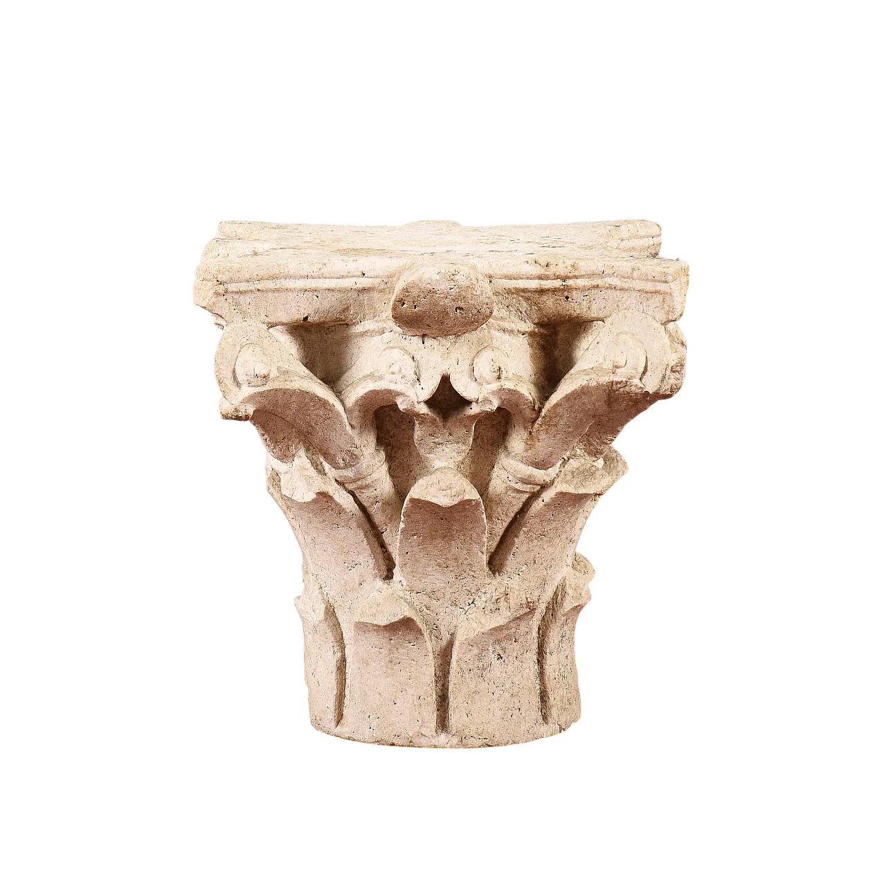 White stone capital in Corinthian style, 19th century 8