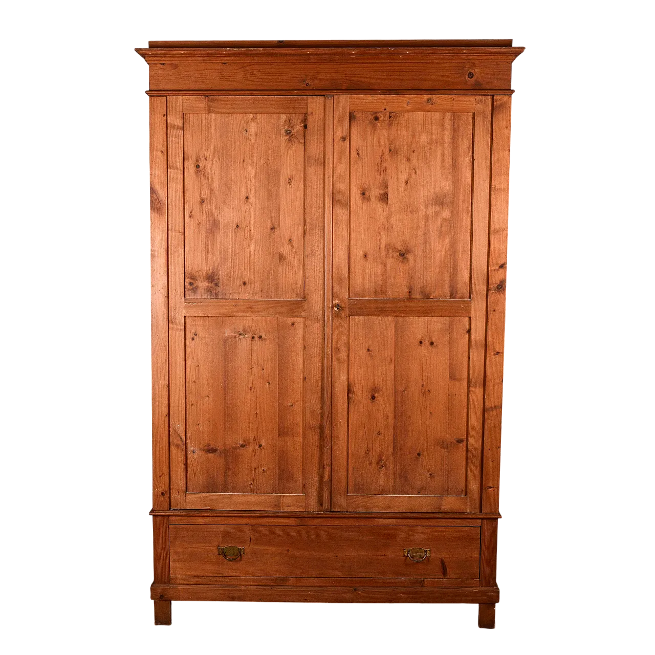 Fir wood wardrobe, early 20th century 8