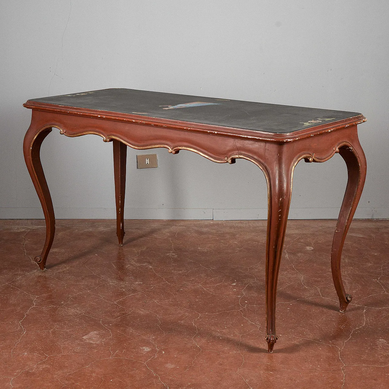 Desk table with blackboard top, early 20th century 2